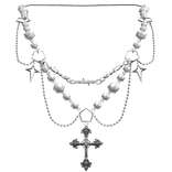 Silver Gothic Cross Necklace
