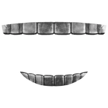 ♡ : silver grillz teeth smile (SSHF)