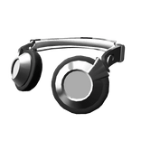 ✅ Silver headphones