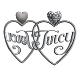 Silver Juicy Heart Diamond Earrings 