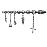 Silver Kurapika Shoulder Chains