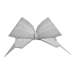 Silver Lined Sparkly Cheer Bow