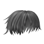 Silver Messy Boy Emo Hair Style