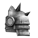 Silver Mighty Medieval Left Pauldron