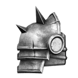 Silver Mighty Medieval Right Pauldron