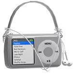 Silver MP3 Shoulder Bag