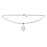 silver necklace (shifting symbol)