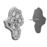 Silver Nugget Earrings