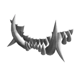 Silver Oni Teeth [Piece 1/2]