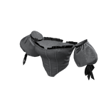 Silver Party Bow Puff Sleeve Corset BB