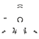 Silver Piercings w Star