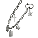 Silver Ring Chain With Cute Charms (3.0)