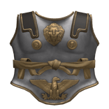 Silver Roman Musculata Chestplate