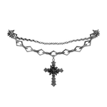 Silver Rose Necklace