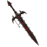 Silver Ruby Vampire Sword