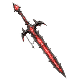 Silver Ruby Vampire Sword (GLOWING)