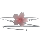 Silver Sakura Shoulder Cuff (Left)