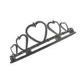 Silver scene heather scratched hearts tiara 𐕣 