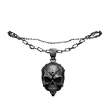 silver skull chain