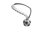 Silver Soccer Ball Chain