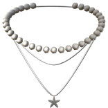 Silver Summer Starfish Necklace!