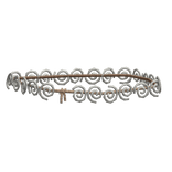 Silver Swirl/Spiral Unique Rope Belt 3.0