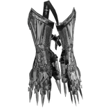  Silver Waist Gauntlets Fantasy Gaian Armor 