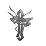 Silver White Cross for Korblox