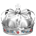 silver white crown