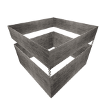 Silver Wide Band Chain Antique Bracelet (Right)