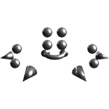 silver y2k piercing set
