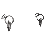 Silver Y2K Star Earrings w/ Hoops