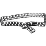 Silver/Black Emo Chain Belt 1.0