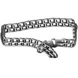 Silver/Black Emo Chain Belt 3.0
