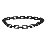 Simple Black Chain Link Choker Necklace 3.0