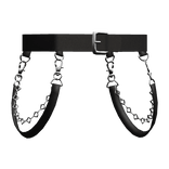 Simple Black Waist Suspenders Belt Emo 1.0