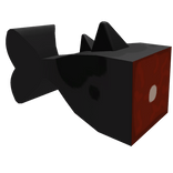 simple blocky dark fish tail