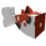 simple blocky koi fish tail