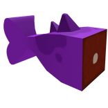 simple blocky purple fish tail