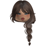 Simple Farmer Braid With Cute Makeup (Brown)