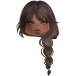 Simple Farmer Braid With Cute Makeup (Brown)
