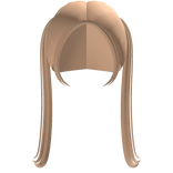 simple pigtails in blonde