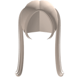 simple pigtails in pastel blonde 