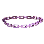 Simple Pink Chain Link Choker Necklace 3.0