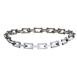 Simple Silver Chain Link Choker Necklace 3.0