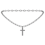 Simple Silver Cross Necklace 3.0