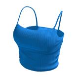 simple trendy blue camisole tank top