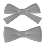 ♡ simple white hair bow clips