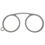 simple white pince-nez glasses