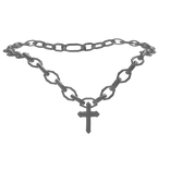 Simple Y2K Cross Chain Necklace